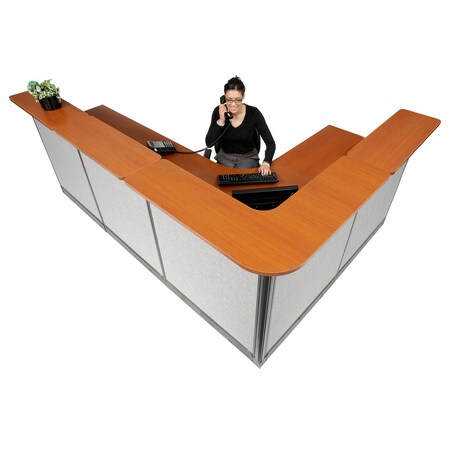 Interion By Global Industrial 80 in D X 46 in H, 116 in W X Gray 249011NCG